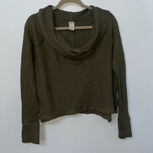 Free People boho style Crop Sweater